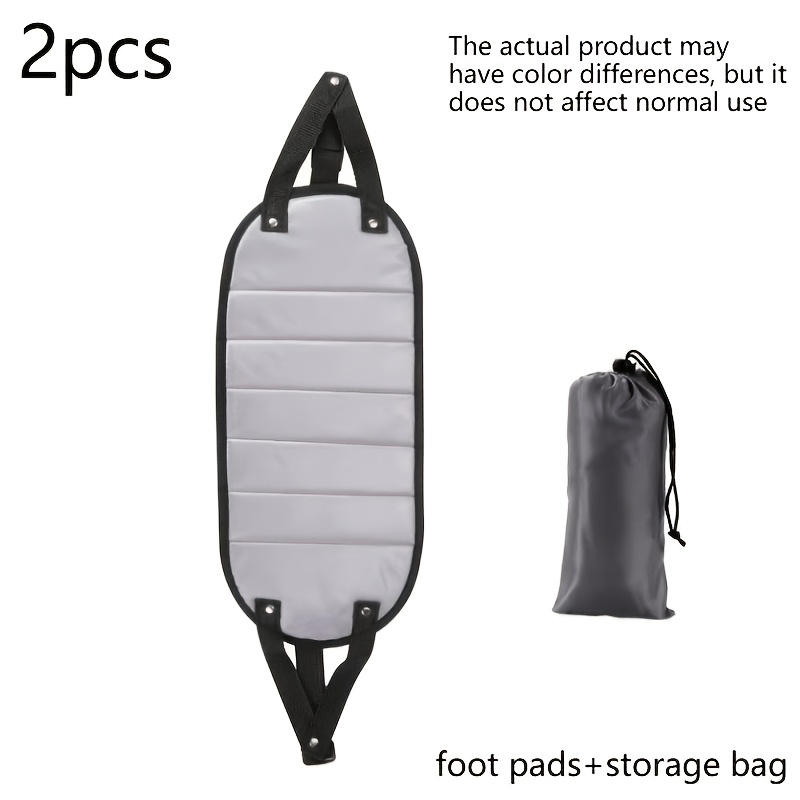 TEMU 2pcs Set Of Multifunctional Travel Shoe Storage Additions (foot Pad And Storage Bag), Office Business Travel Foot Pad, Anti-fatigue Foot Pad For