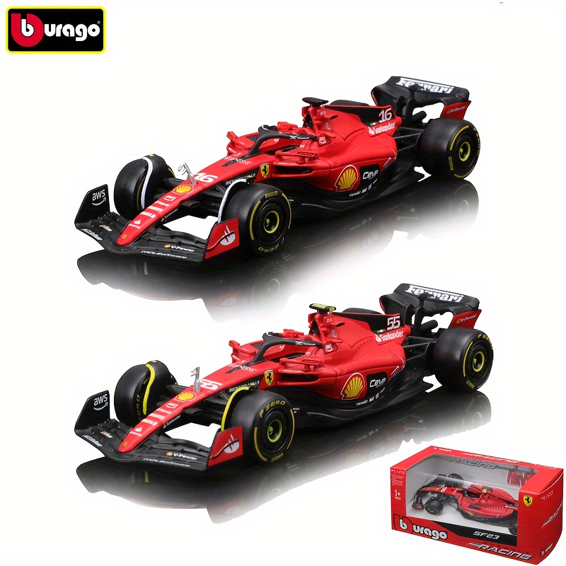 

2023 1:43 Ferrari Sf23 #16 And #55 Alloy Racing Car Die Cast Model Car Ornaments Collection Gift