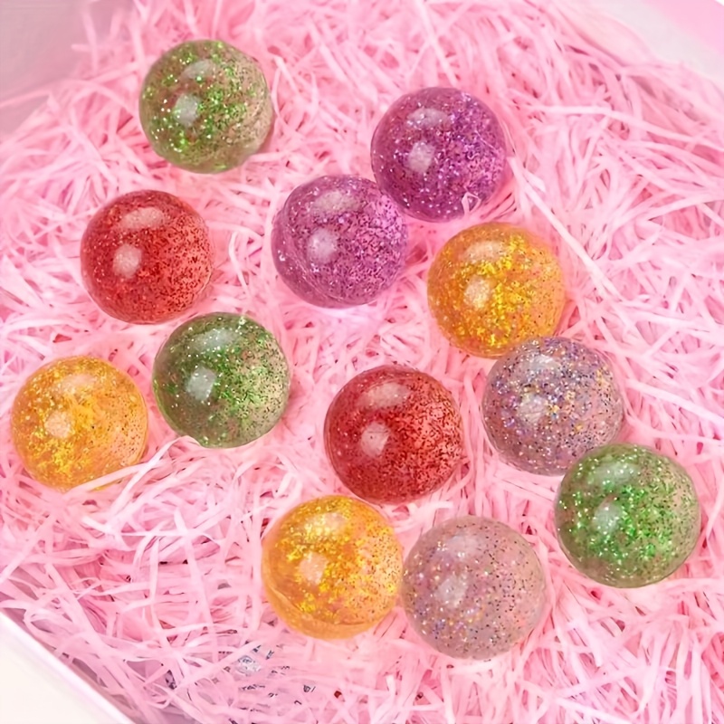 

11pcs Sparkly Bouncing Ball Set, Plastic Cat And Dog Toy, Non-toxic Pet Entertainment Balls, Assorted Colors, With No Battery Needed, For Small Breeds, Party Favors, Birthday Gifts, School Prizes