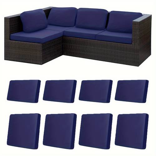 8pcs stretch patio cushion covers back cushion coversx4 and seat cushion coversx4 outdoor couch cushion covers replacement outdoor sofa cushion covers patio slipcovers couch cover patio furniture cover