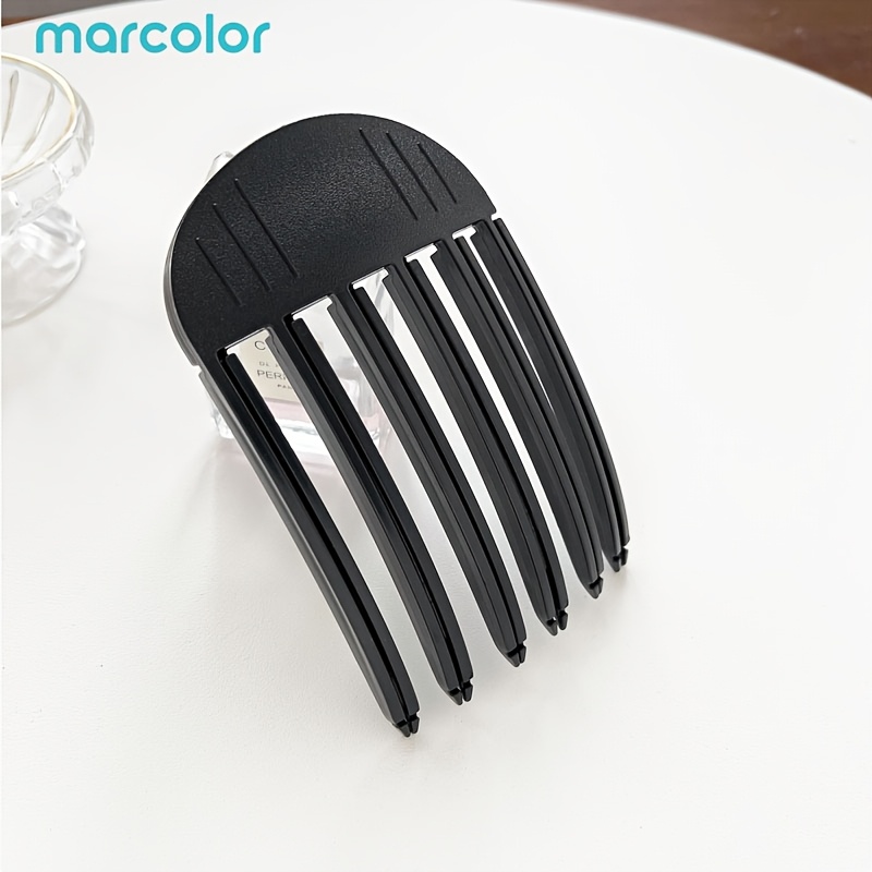 TEMU Marcolor Multi Teeth Hair Comb Clip Lazy Updo Hair Fork Clip Hexagonal Insert Hair Fork Non Slip Plastic Bun Styling Tool Easy And Quick Hair