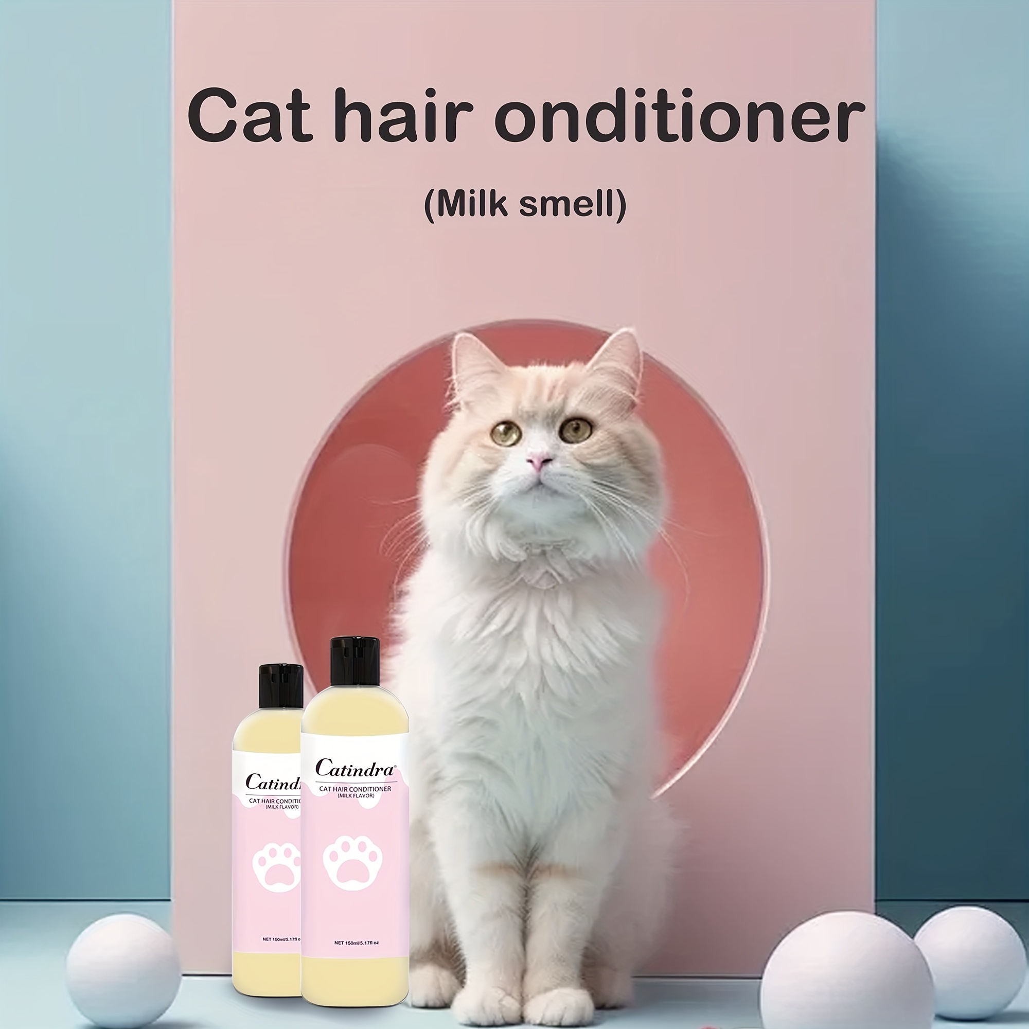 1pc Milk Fragrance Cat Conditioner Gentle And Non irritating To Remove Hair Odor Soft And Fluffy