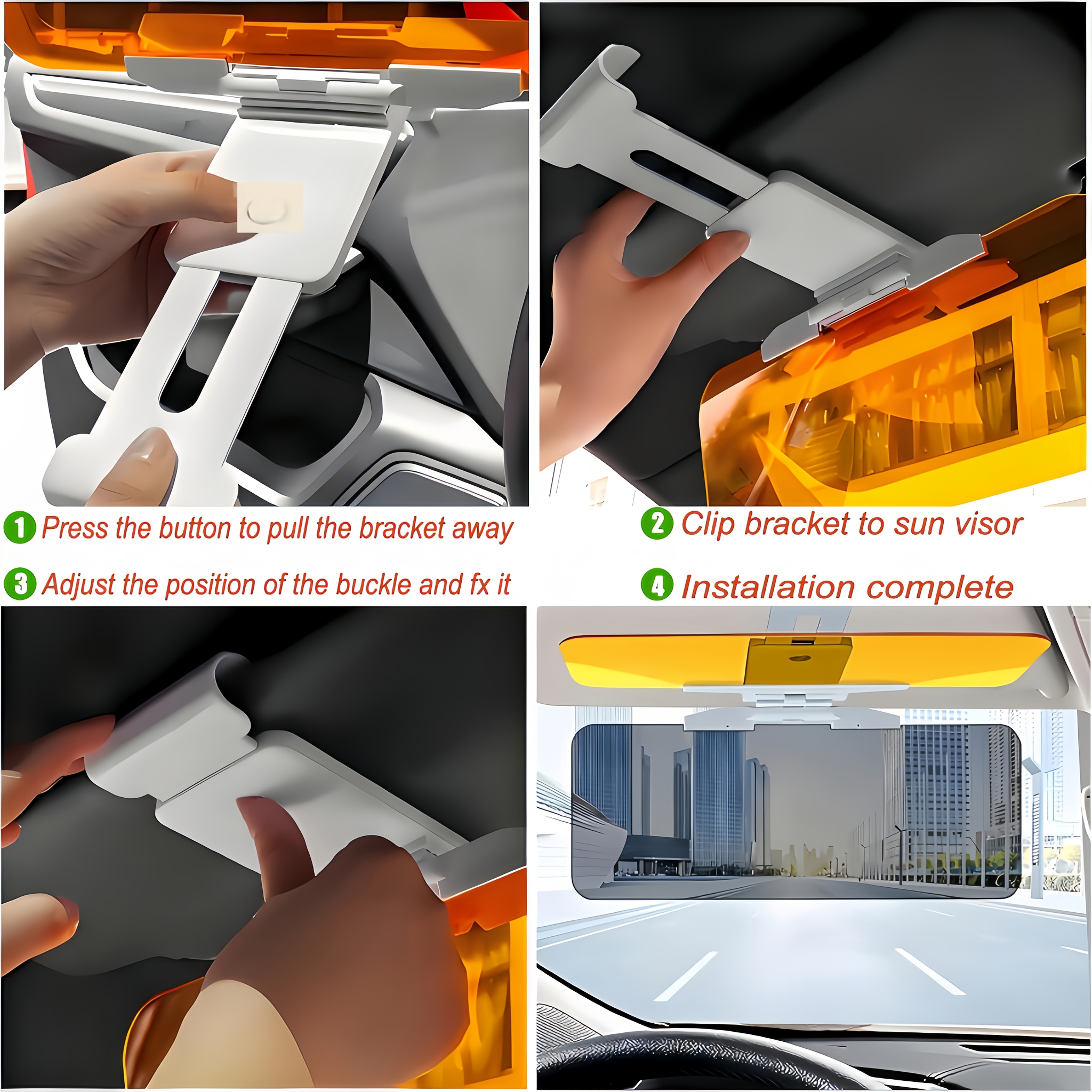 2-in-1 sun visor extender product overview