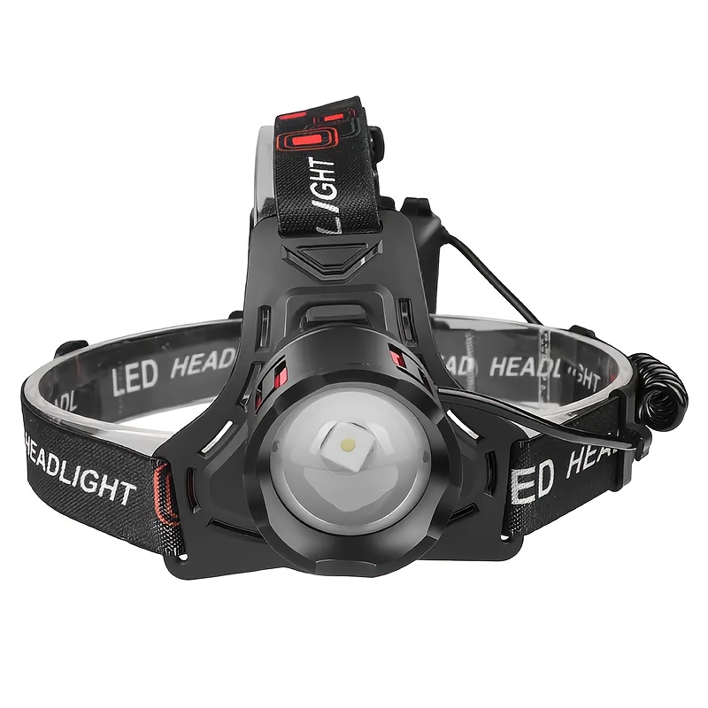 TEMU 300000lm Led Headlights, Long-distance 1500m Beam, Rear Projection Lights And Bicycle Lights, Power Indicator, Adjustable And Suitable For