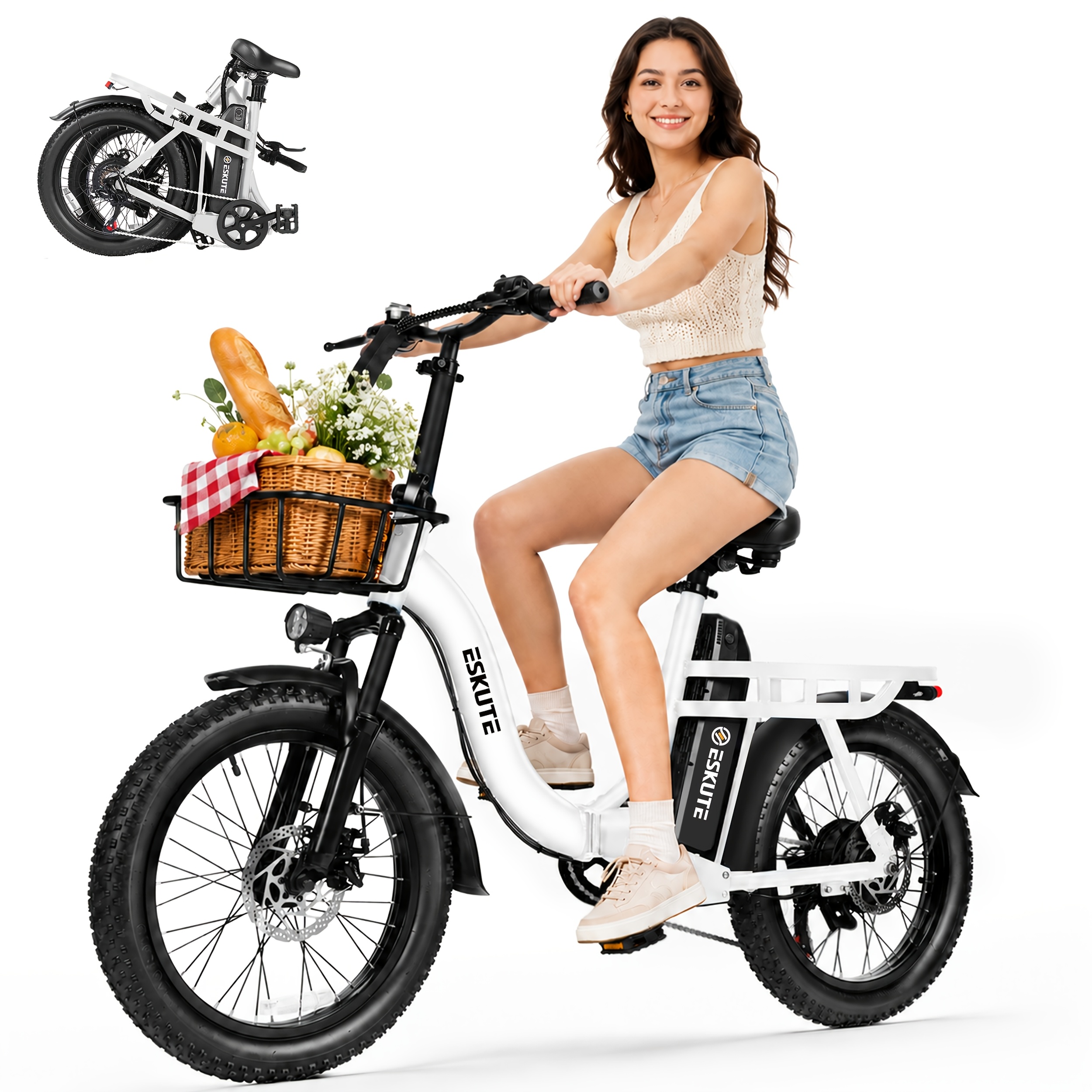 electric bicycle, 48 .4ah battery, foldable, front frame included Product details 1
