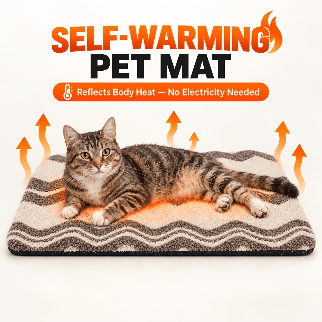 self warming pet mat for cats and dogs cat bed mat dog bed pad thermal pet sleeping mat with reflective heat   layer soft sleeping cushion with non slip   no electricity required multiple sizes