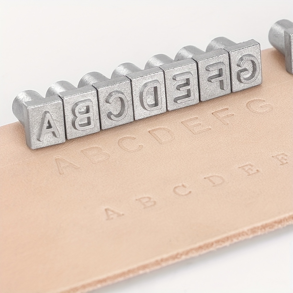 Set van 37 letters en cijfers om te slaan, 5 mm, letters van het alfabet A-Z, nummer 0-9 en Love stempel voor metaal, kunststof, hout, leer, knutselen