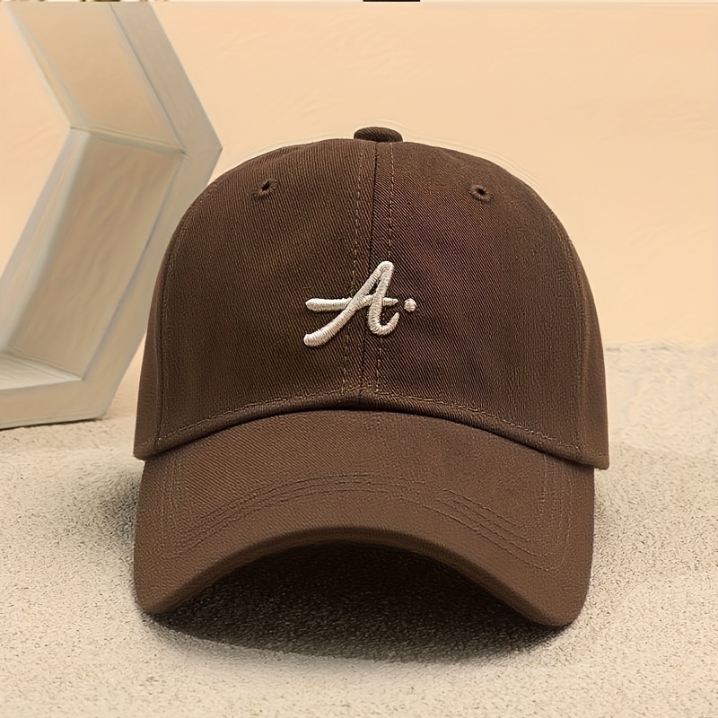 E-shop Letter A Baseball Cap - Unisex Verstellbare Leichte Dad Hat, Klassische Unifarbe für und Formelle Anlässe, Strapazierfähiger Sonnenhut