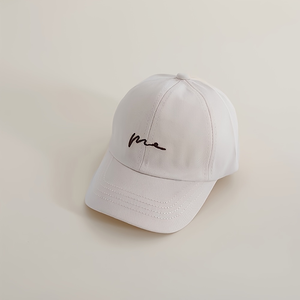 Image of Baby Hat Spring Autumn Thin Style Baseball Hat Casual All-match Embroidered Baseball Cap Toddler Sun Hat Suitable For Daily Outdoor Play Birthday Suitable For 2-4 Years Old Head 48-51cm