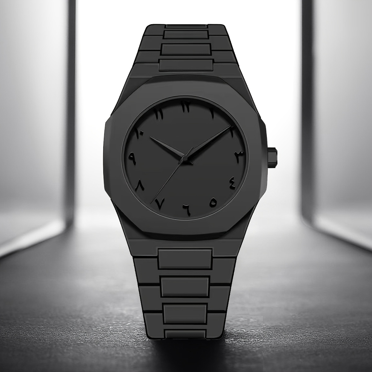 mens   casual quartz watch classic business elegant arabic style wristwatch for men   birthday gift details 0