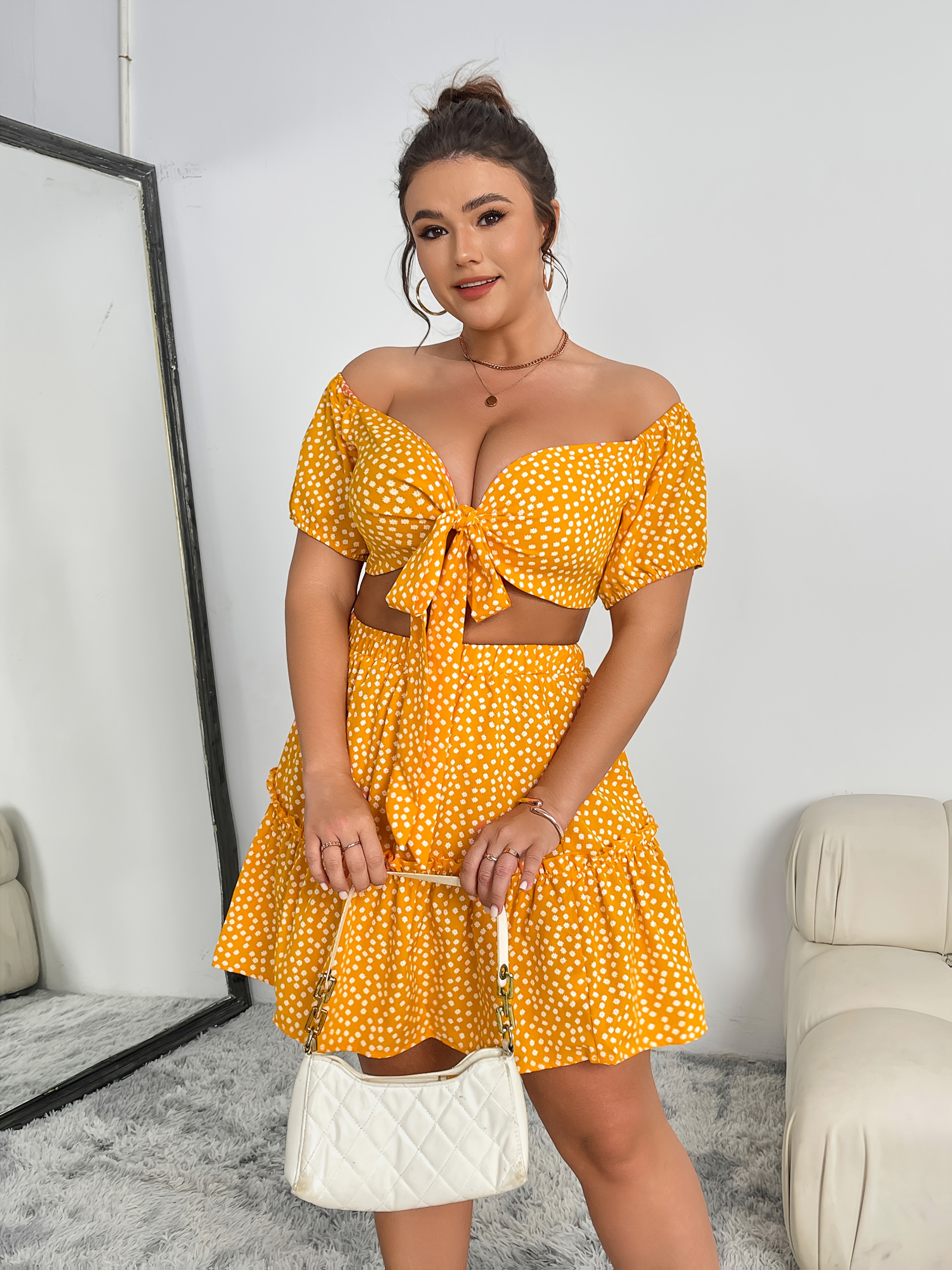 Shoulder Plus Size Skirt And Top Sets Skirt Set Plus Size Off The