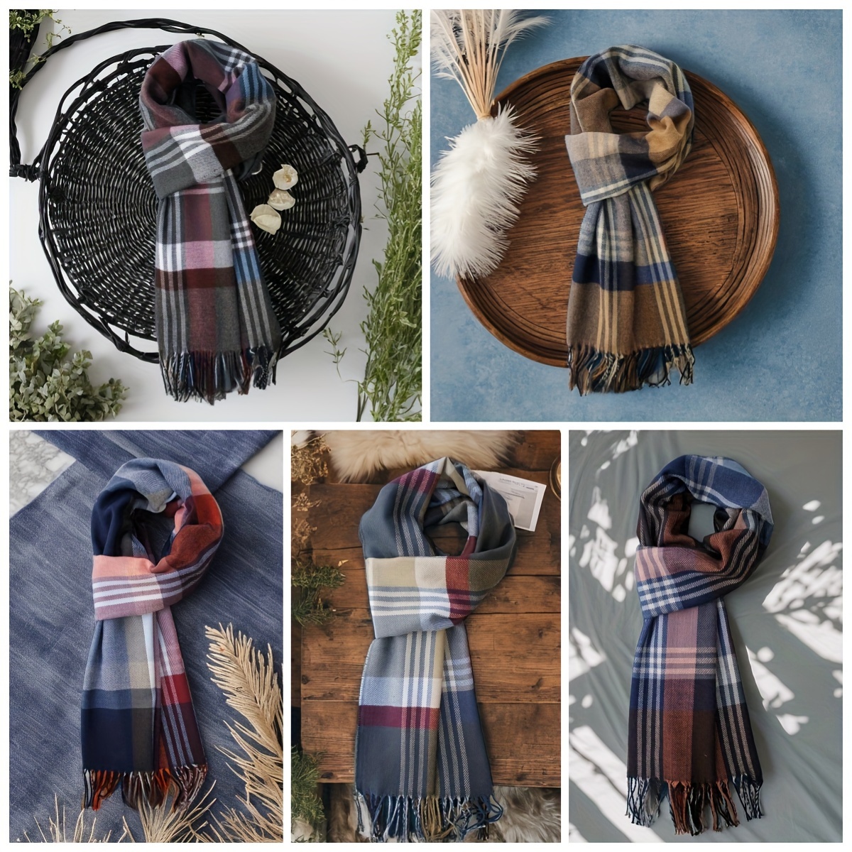 

1pc Polyester Fashion Scarf For Women - Mature Style Woven Long Warm Scarf, Soft And Fashionable - 12.6 X 74.8 Inch