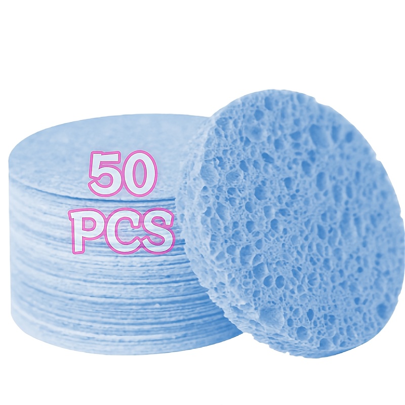 30pcs Compressed Facial Cleansing Sponges for Makeup Removal