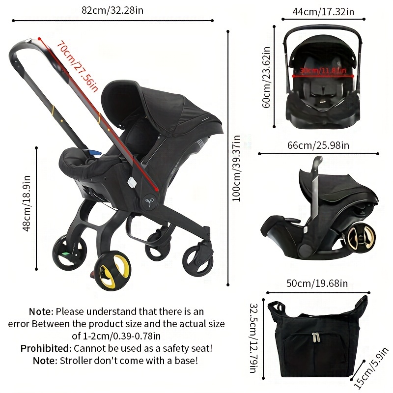 baby stroller with multifunctional bag foldable infant stroller lightweight travel stroller for babies as halloween chrismas gift details 1