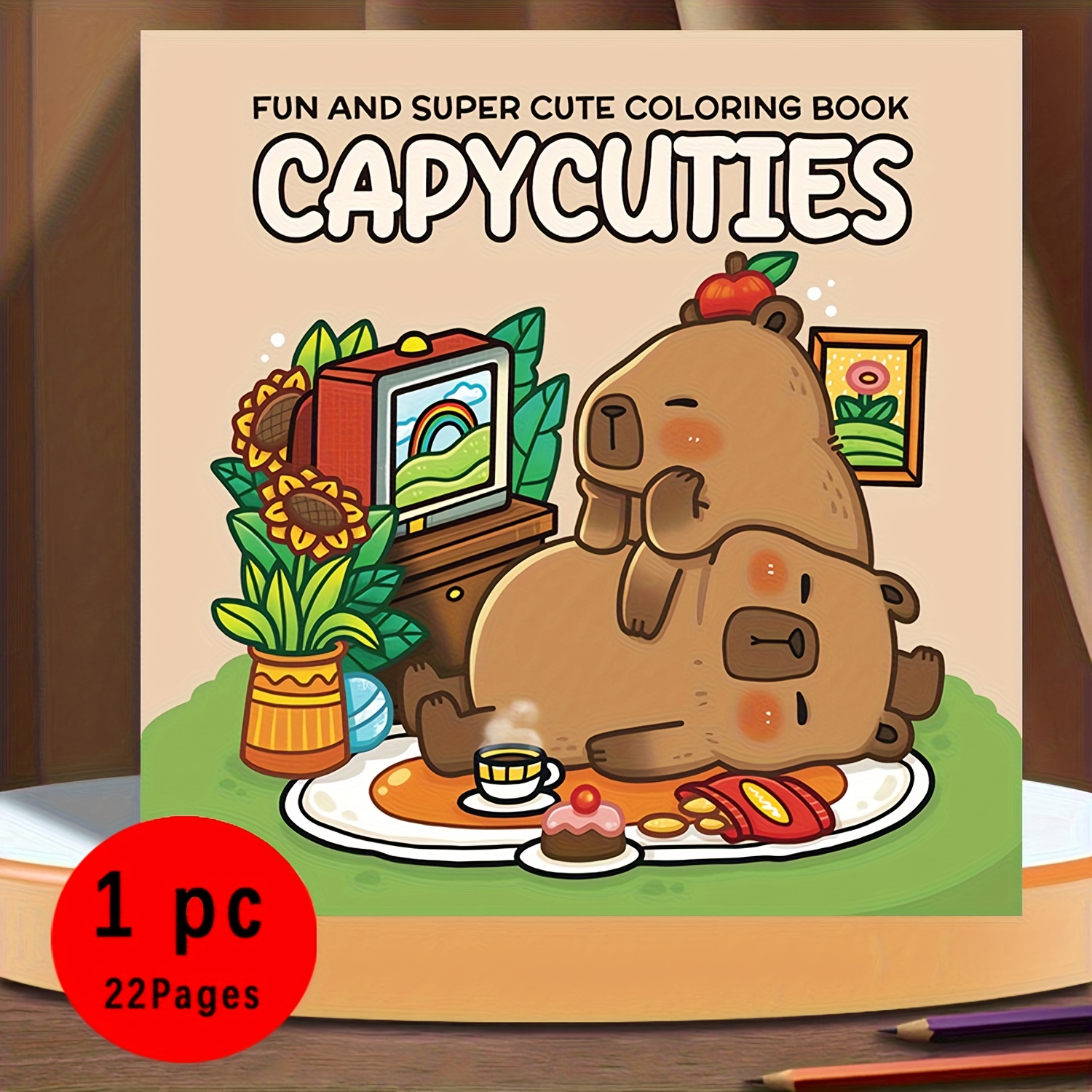 Image of Fun And Cute Coloring Book, Suitable For , Couples, , Applicable To Parties, Valentine's Day Birthdays, And Other Holidays. Painting Learning Supplies, 24 Pages Of Color