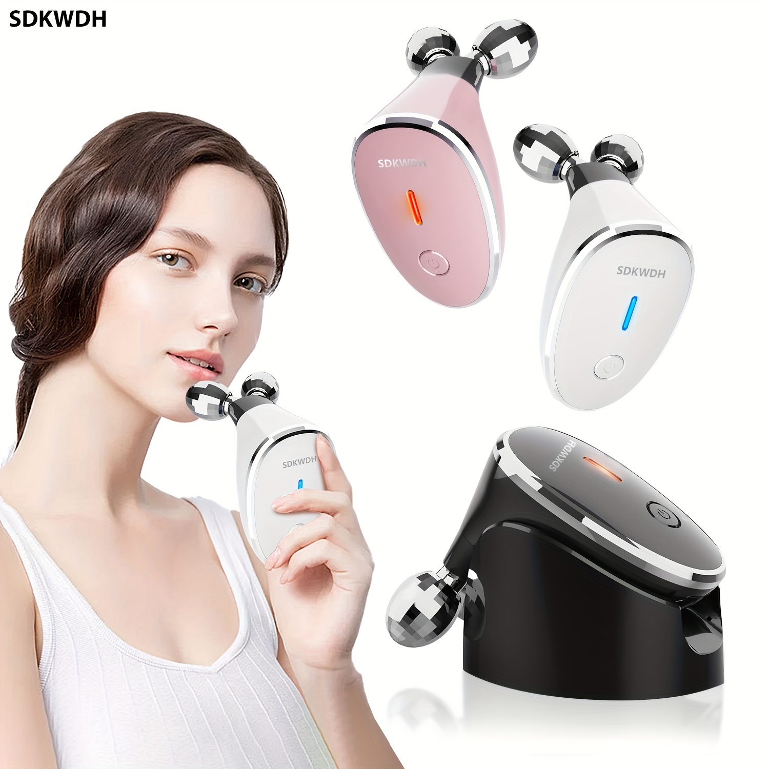 

Types Of Facial Roller Skin Care Equipment, Facial Roller Massager, Small, Portable And Easy To Charge, The For Christmas