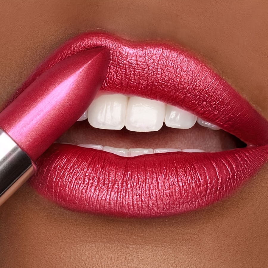 Lipstick, Waterproof, Not Sticky, Color, Long-lasting Makeup, Pearlescent, Sparkle, Suitable For Beginners, Lip Gloss