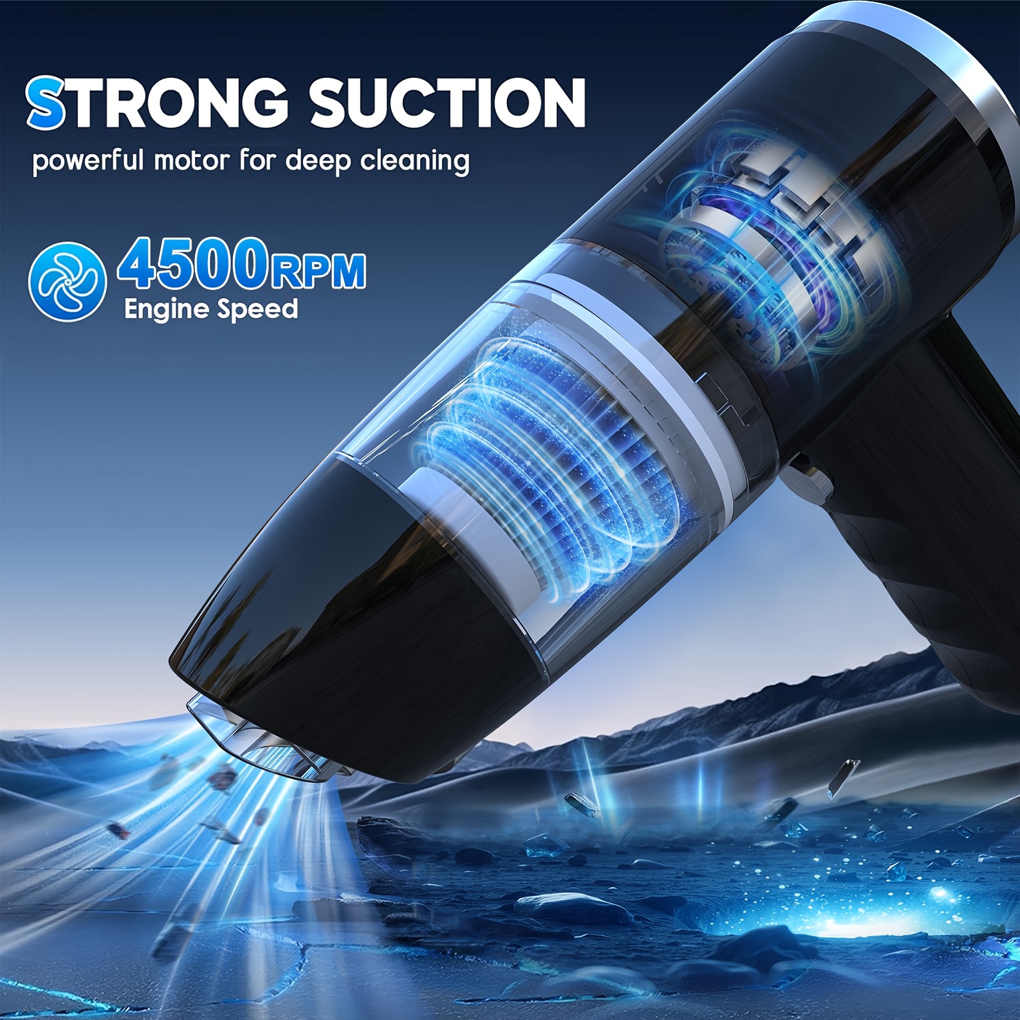 cordless handheld vacuum cleaner blower powerful Temu Canada