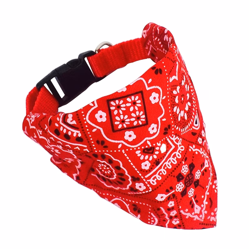 deal pet drool bib adjustable neck gaiter for dogs and cats polyester printed super absorbent suitable for small to medium dogs cute and fashionable Product details 2