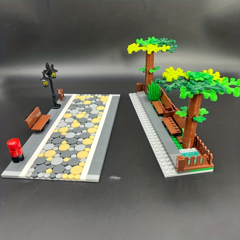 Urban Landscape Scenery Assembling Garden Scenes Building Blocks