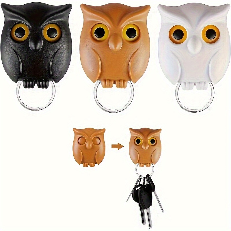 

1pc Owl Modeling Creative Strong Magnetic Key Hook Punch-free Magnetic Wall Stickers Office Storage Hook