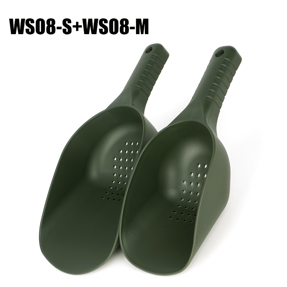 Hirisi 2-size Carp Bait Scoop With Drain Holes And Non-slip Handle, Practical Tool For European