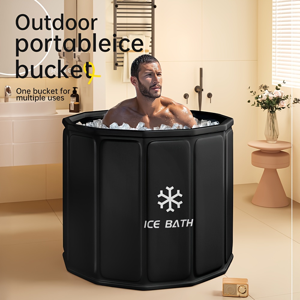 Portable Hot Tub Ice Bath Bucket for Post-Workout Use