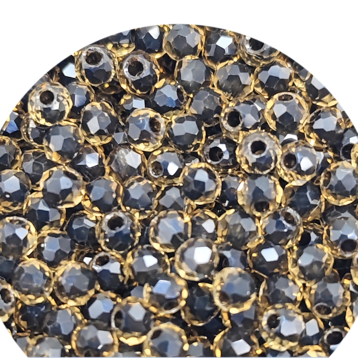 130pcs Premium 4mm Natural Yellow Double Dyed Core Round Glass Beads For Diy Bracelet And Necklace Spacer Accessories