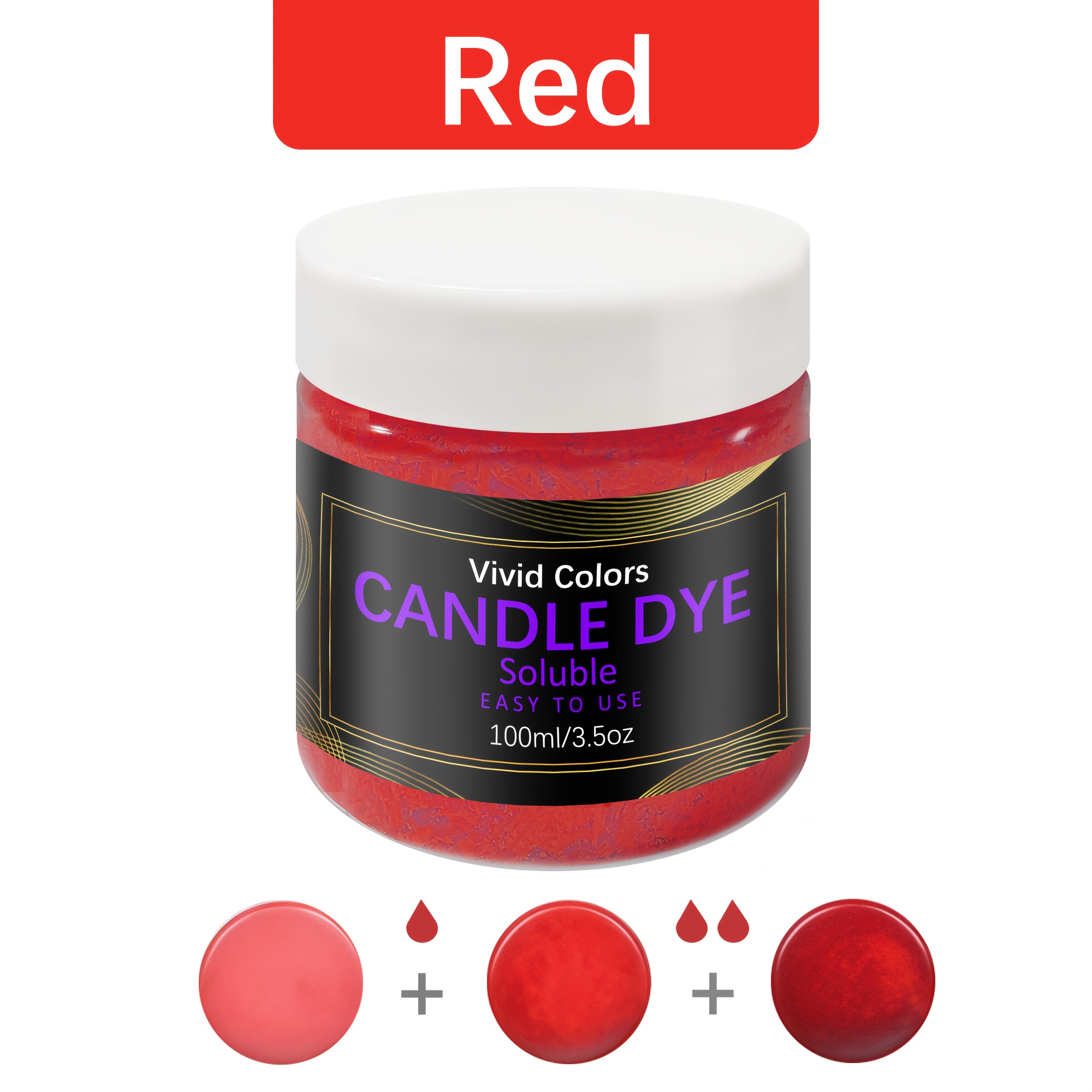 Image of 100ml Candle Making Wax Dye, For Jewelry Making, Suitable For Candle Making (suitable For Soy Wax, Beeswax, Jelly Wax, Palm Wax, Candle Coloring)