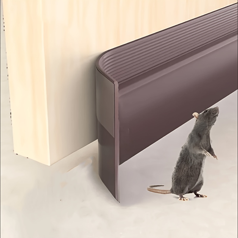 TEMU 1pc Door Draft Stopper, Door Sweep, Suitable For Exterior/interior Doors, Windproof,, Door Seal Strip, Soundproof Draft Stopper, Door Vent