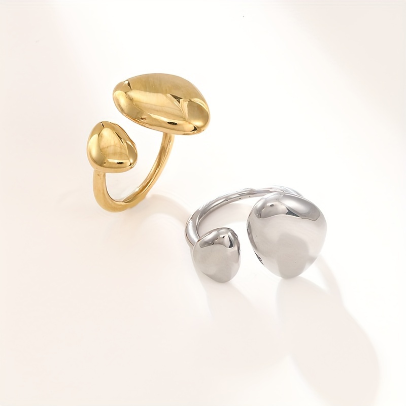 Titanium Steel Fashionable Open Ring for Women