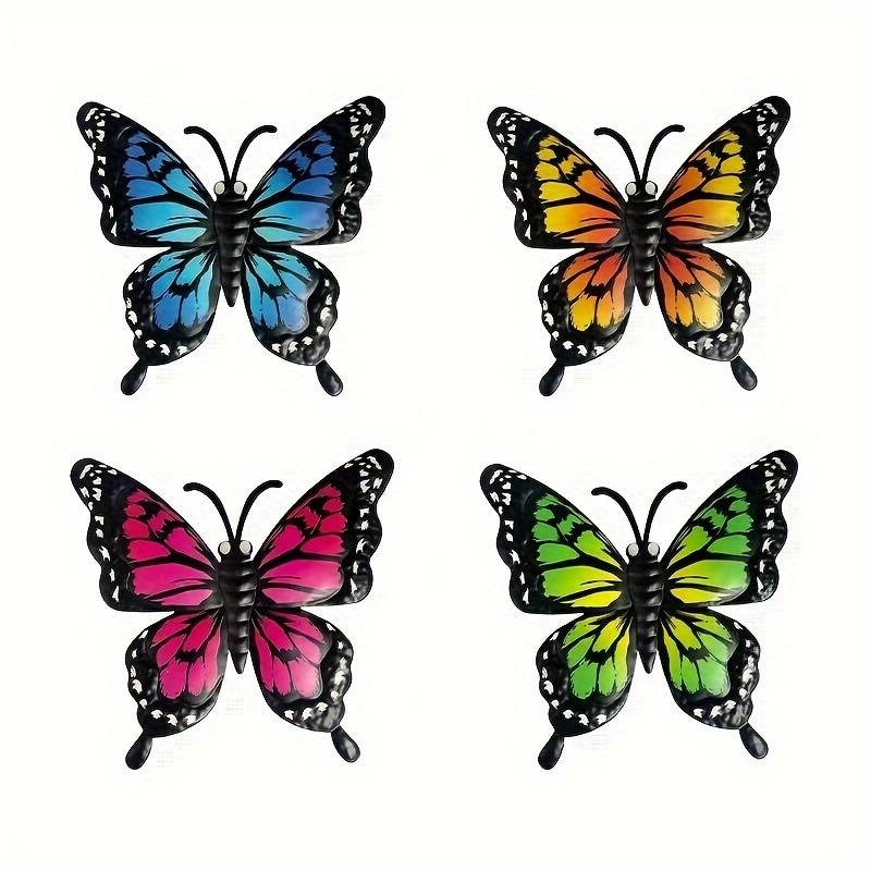 4 Pieces Metal Wall Decor - Suitable For Outdoor Fences, Courtyards, Living Rooms, Bedrooms, Patios, , And - Perfect Gift For