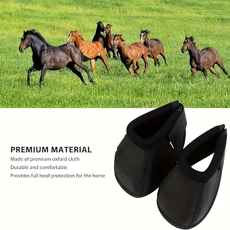 

Bell Boots, Horseshoe Covers, Horse Foot Covers, Horse Equipment, Horse Hoof Protection With Convex Inside To Prevent , Provides Protection