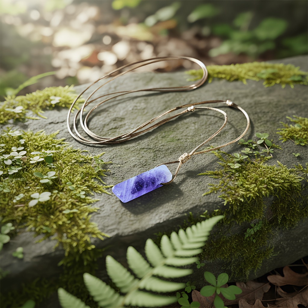 Handmade Natural Irregular Stone Pendant Necklace for Women