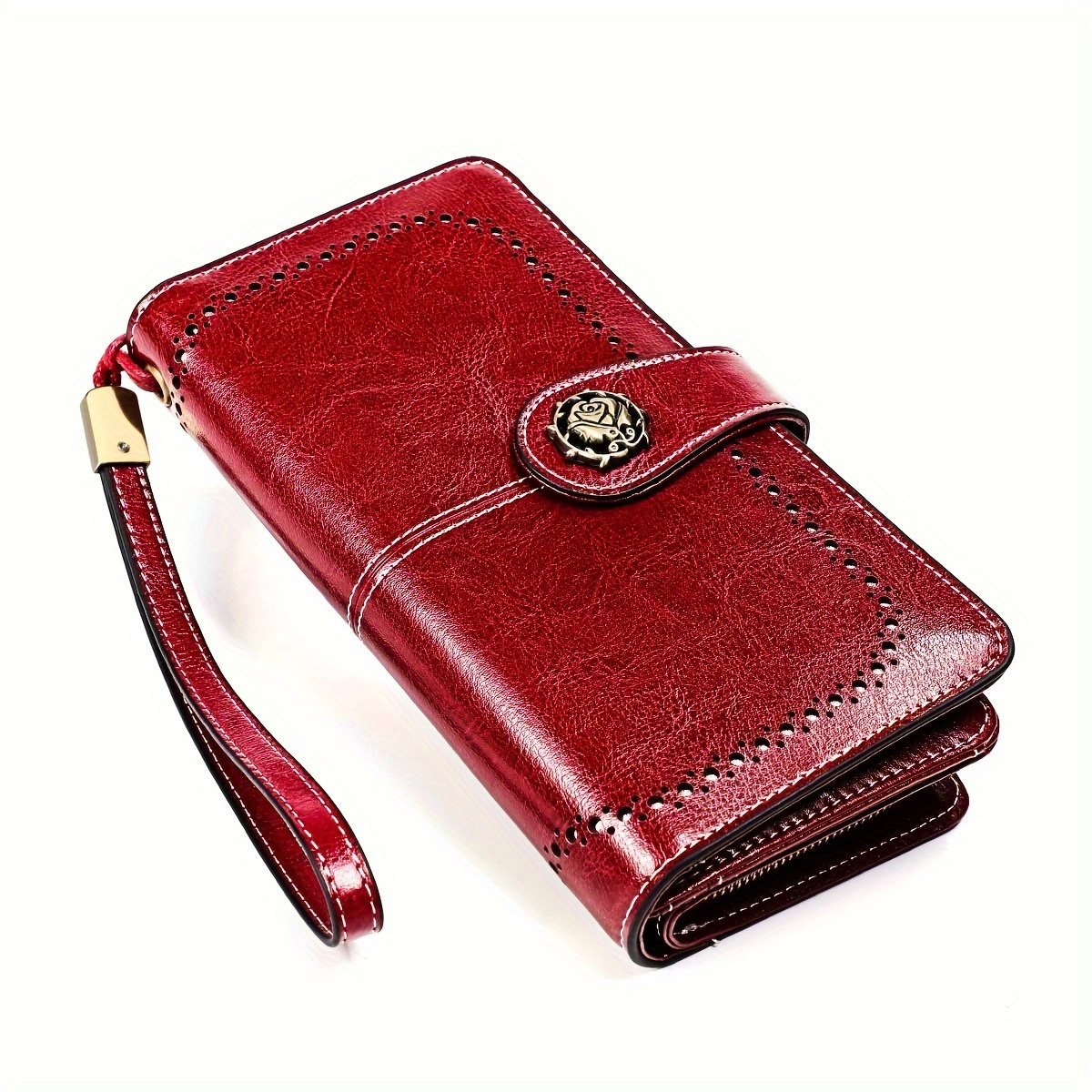 Womens Wallet Large Capacity Clutch Wristlet Long Purse Multi Card Organizer