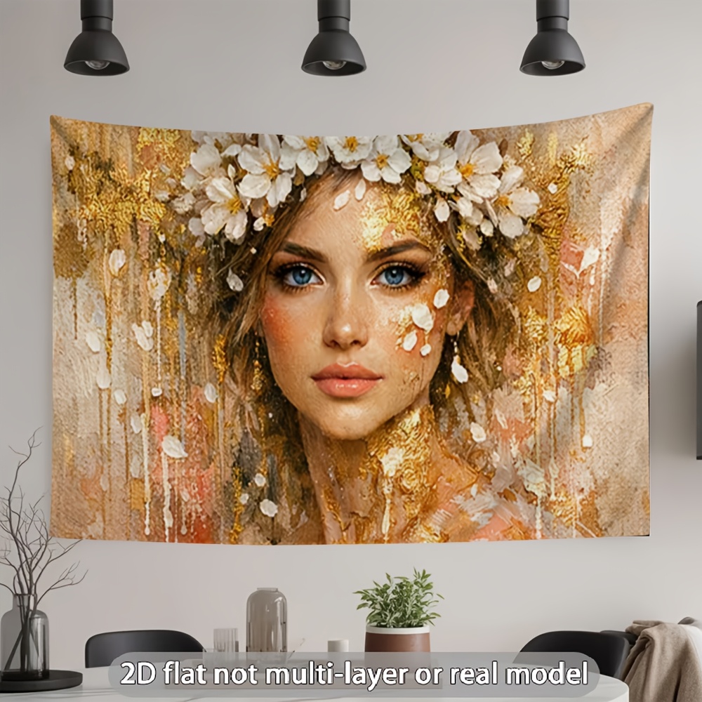 Bohemian Floral Fairy Girl Backdrop