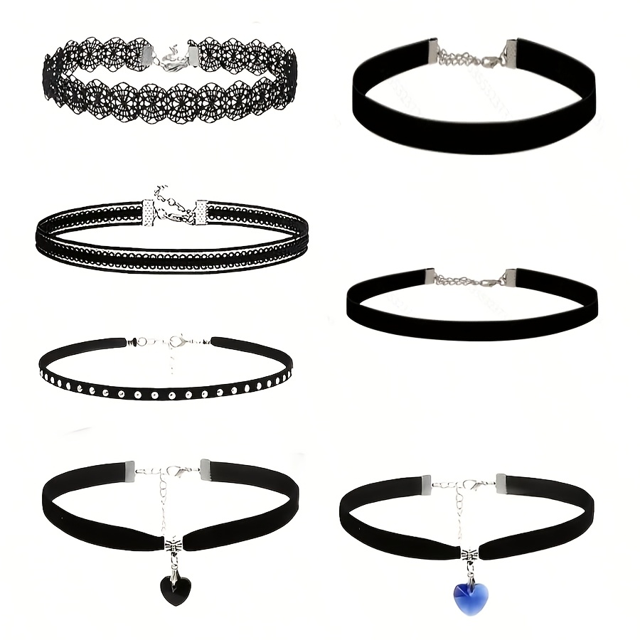 Image of 7pcs Set Of Women's Fashion Elegant Necklace Pendant Necklace