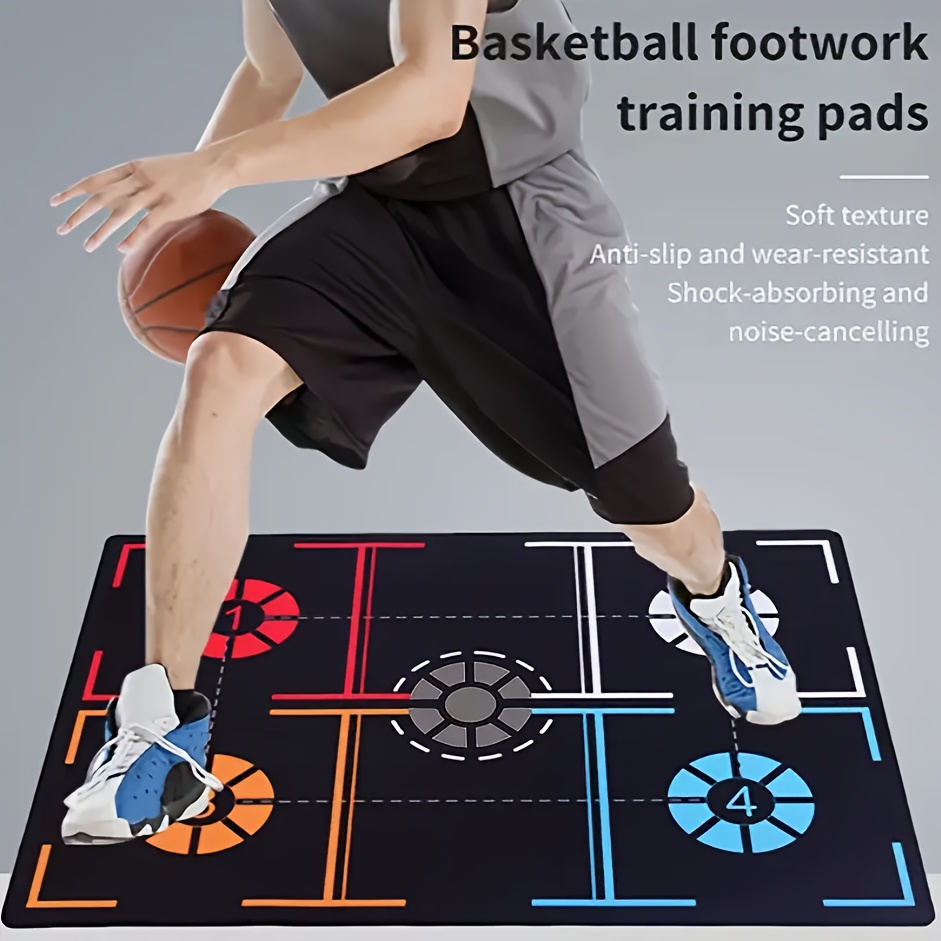 Tapis D'Entraînement De Basketball - Dribble Silencieux Antidérapant - Absorbe Les Chocs - Pliable Pour Maison/Jardin