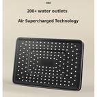 a set blackthermostatic shower set with 4 function piano keys shower faucet set bathroom shower head handheld mounted square shower head with airbrush temperature durable bath accessories enjoy a luxurious bathing experience