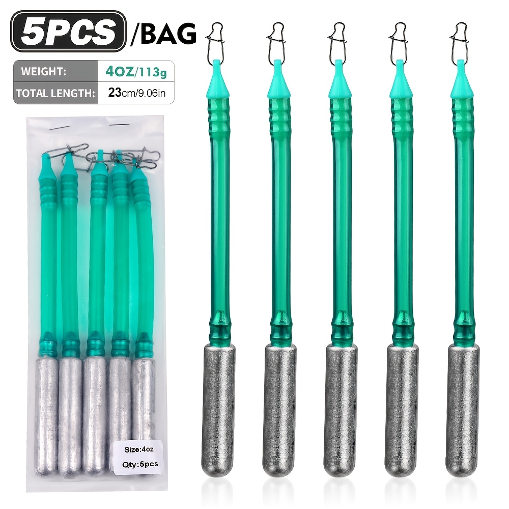 Image of 5pcs Catfish Dragging Weights | 1.5oz/2oz/3oz/4oz Sizes, Transparent Lead Weights For Catfish Fishing, Suitable For Saltwater And Freshwater