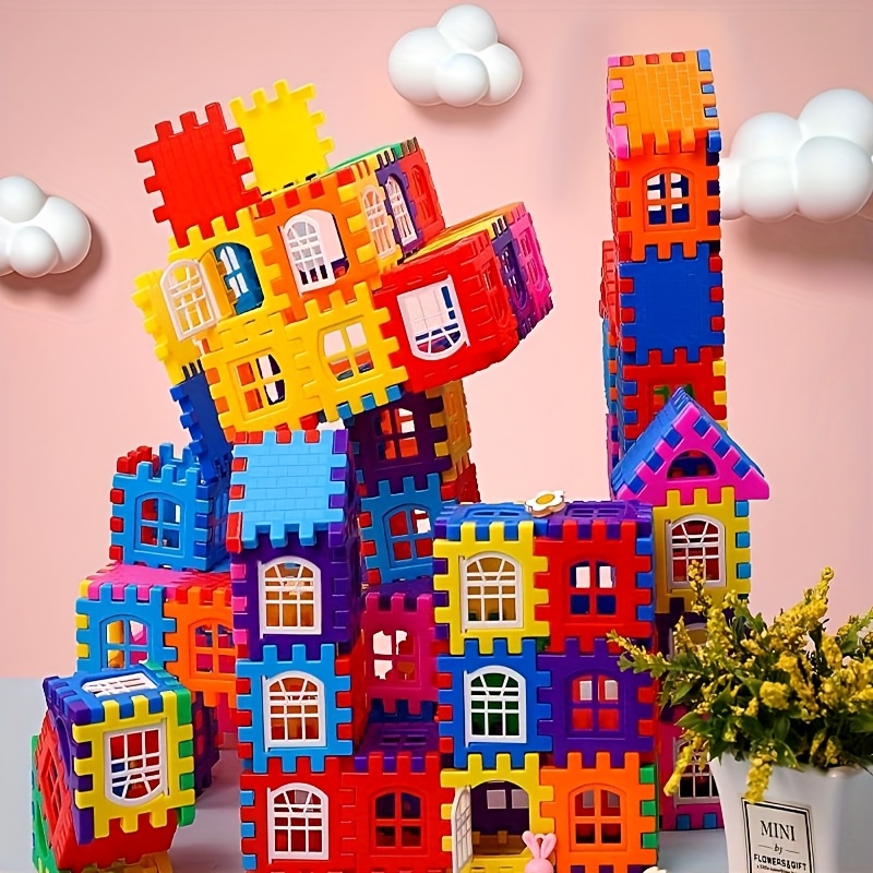 Creative Cube Basic Assembly Blocks, Large Building Blocks in Multiple Colors