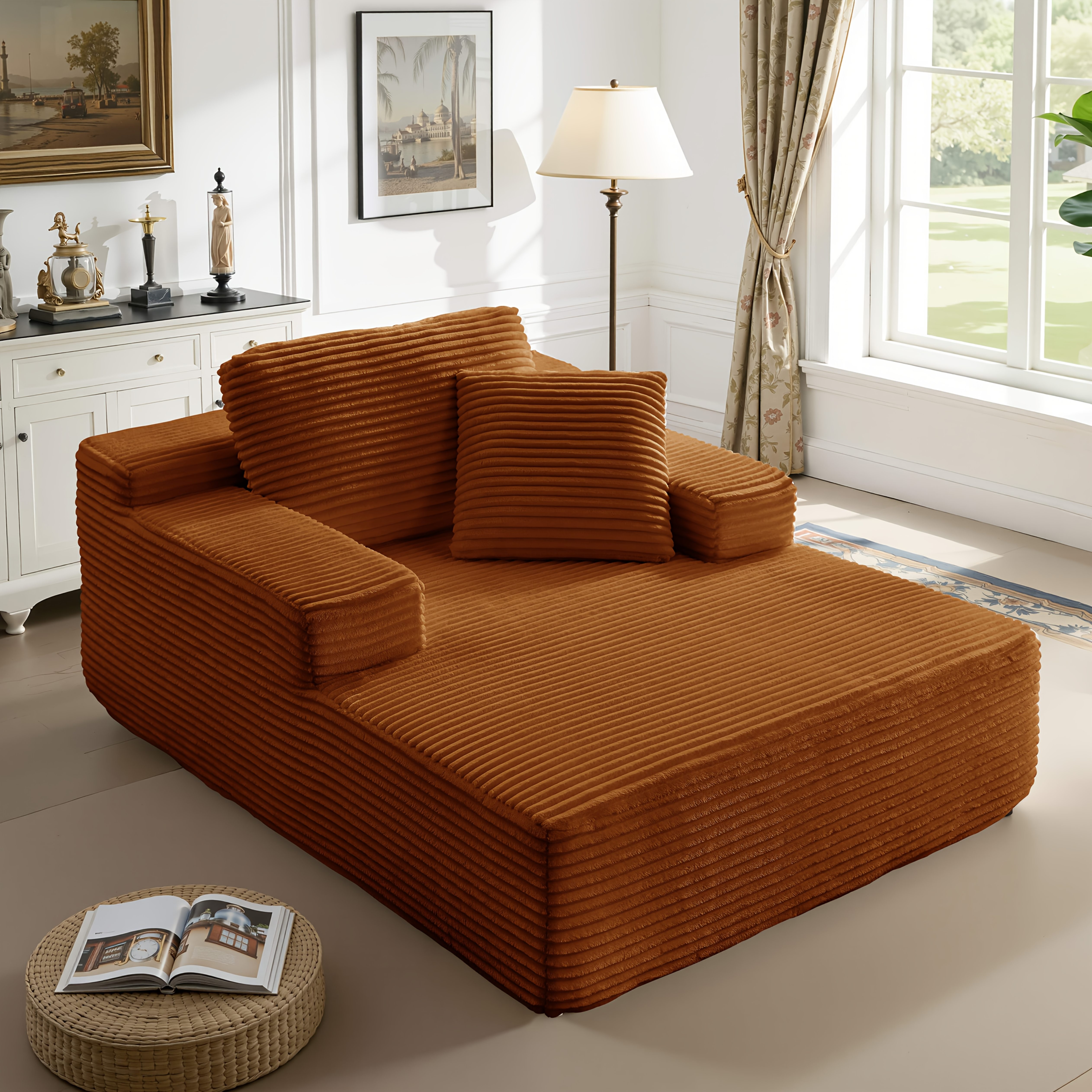 51-inch Oversized Boneless Lounge Chaise Recliner