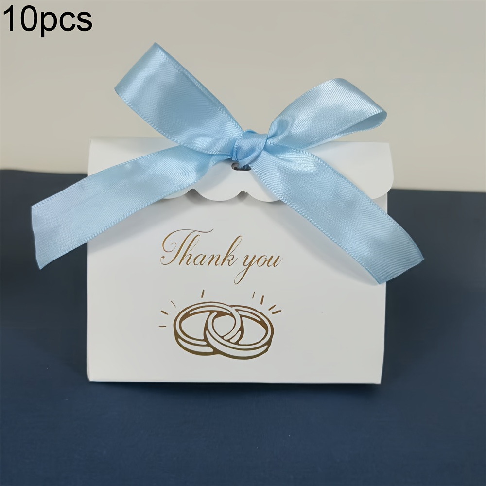 10pcs Creative Mini Thank You Gift Box Packaging