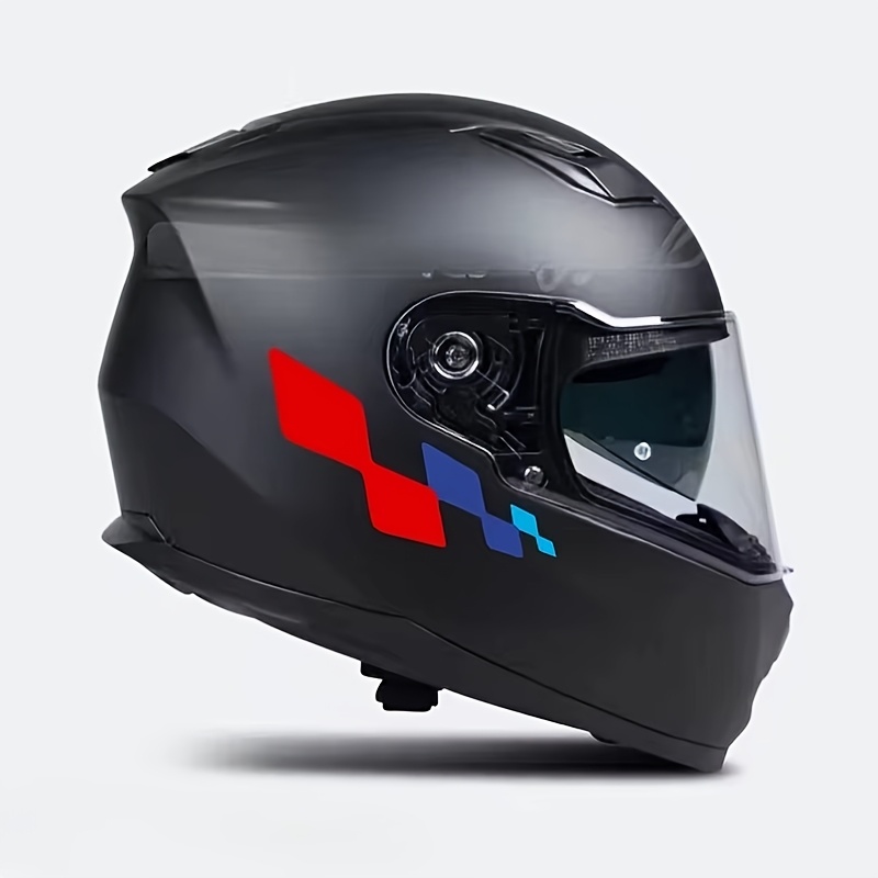 waterproof motorcycle helmet decals pvc racing helmet stickers tear resistant vinyl graphics for motorbike helmets details 1