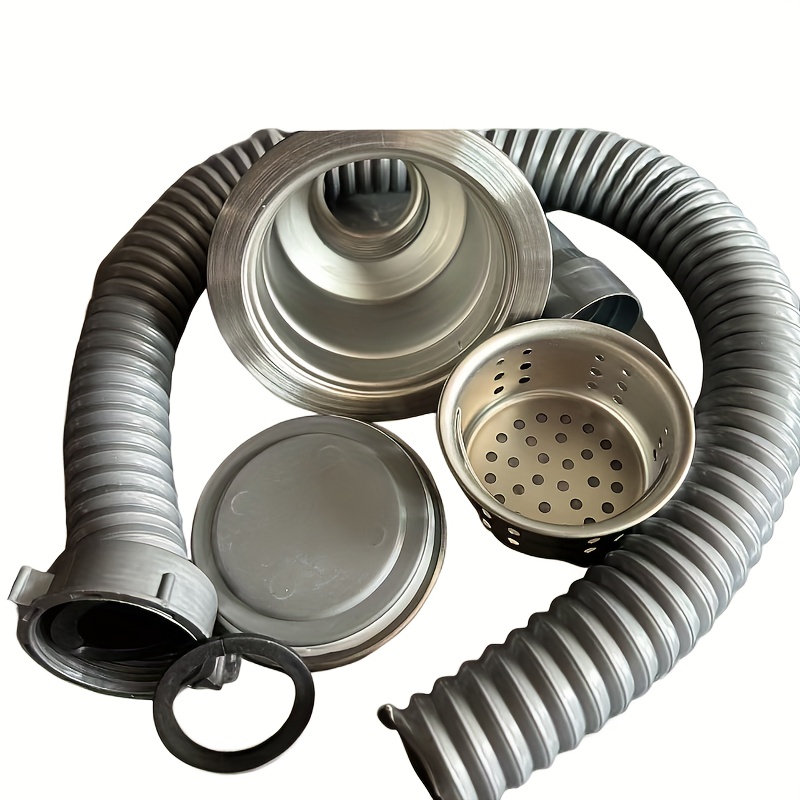 Drain Plug Basket Strainer Kit – Stainless Steel Sink Plug With Hair Catcher, Fast Drainage For Salon Shampoo Basin, Kitchen, Sturdy & Durable