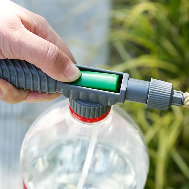 handheld high pressure air pump manual sprayer with adjustable nozzle continuous hand pump pressure sprayer for garden supplies no electricity or battery needed plastic material with multiple components included details 0