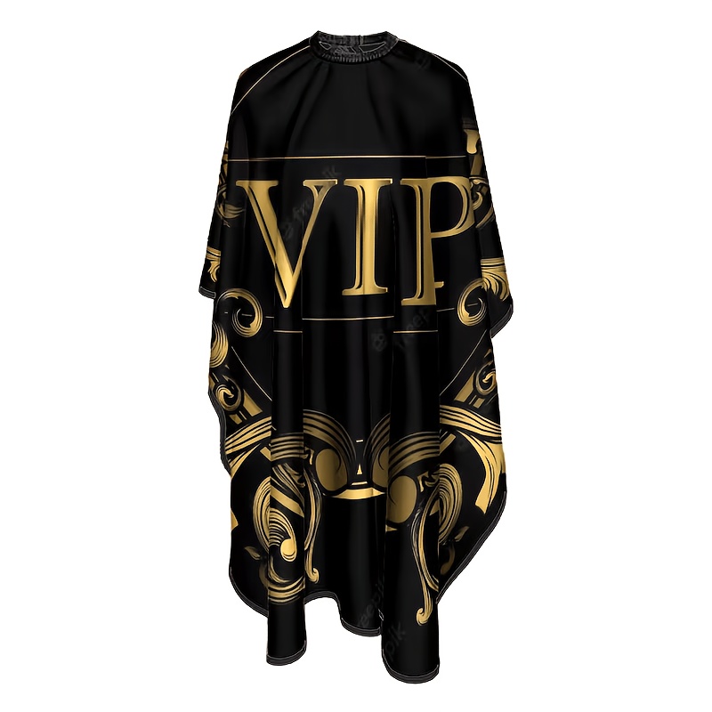 TEMU 1 stuk luxe kapperscape met gouden poedelprint, voorzien van een verstelbaar nekomvangontwerp en gemaakt van comfortabele maar duurzame stof.
