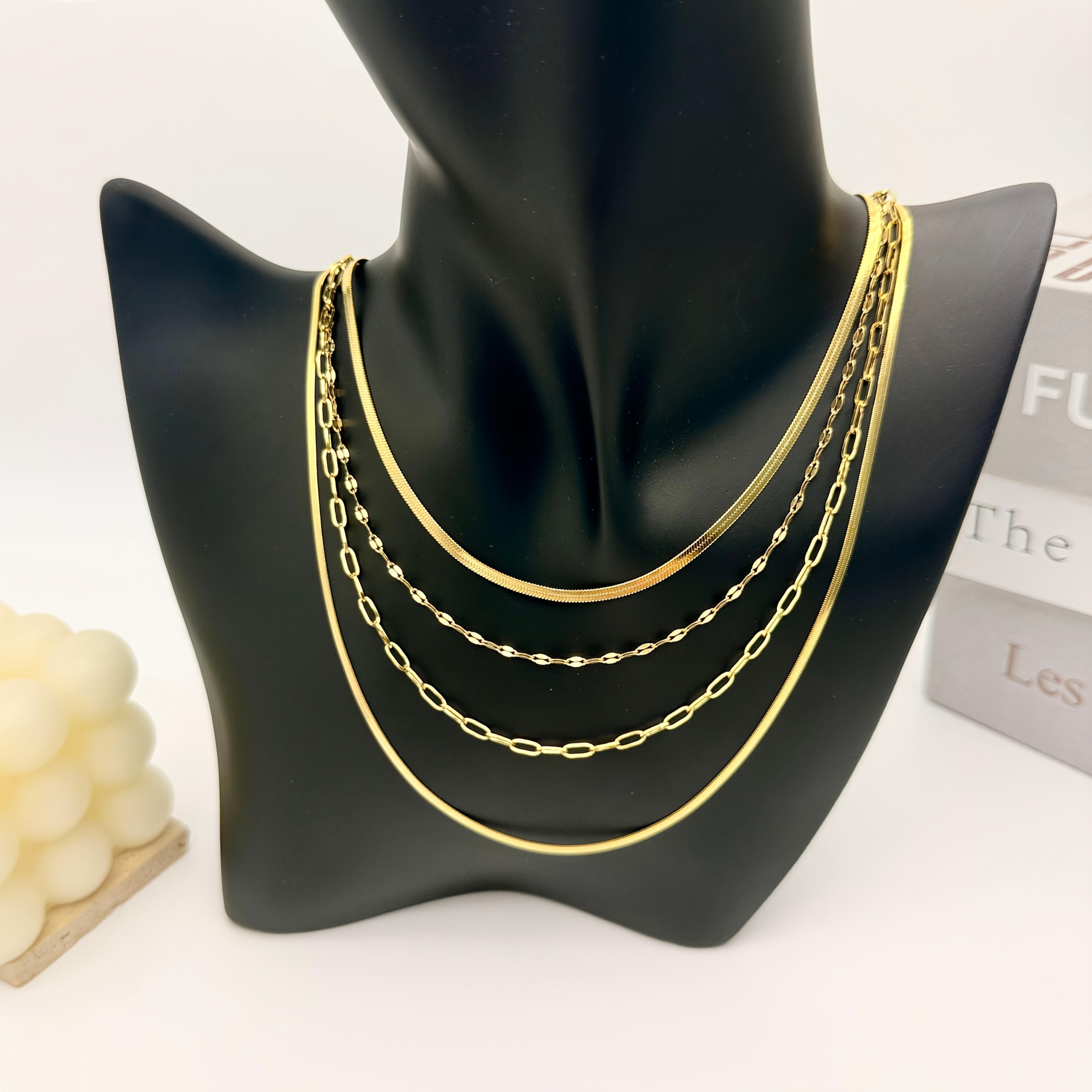 1pc 18K Golden Plated Multi-layer Necklace for Women