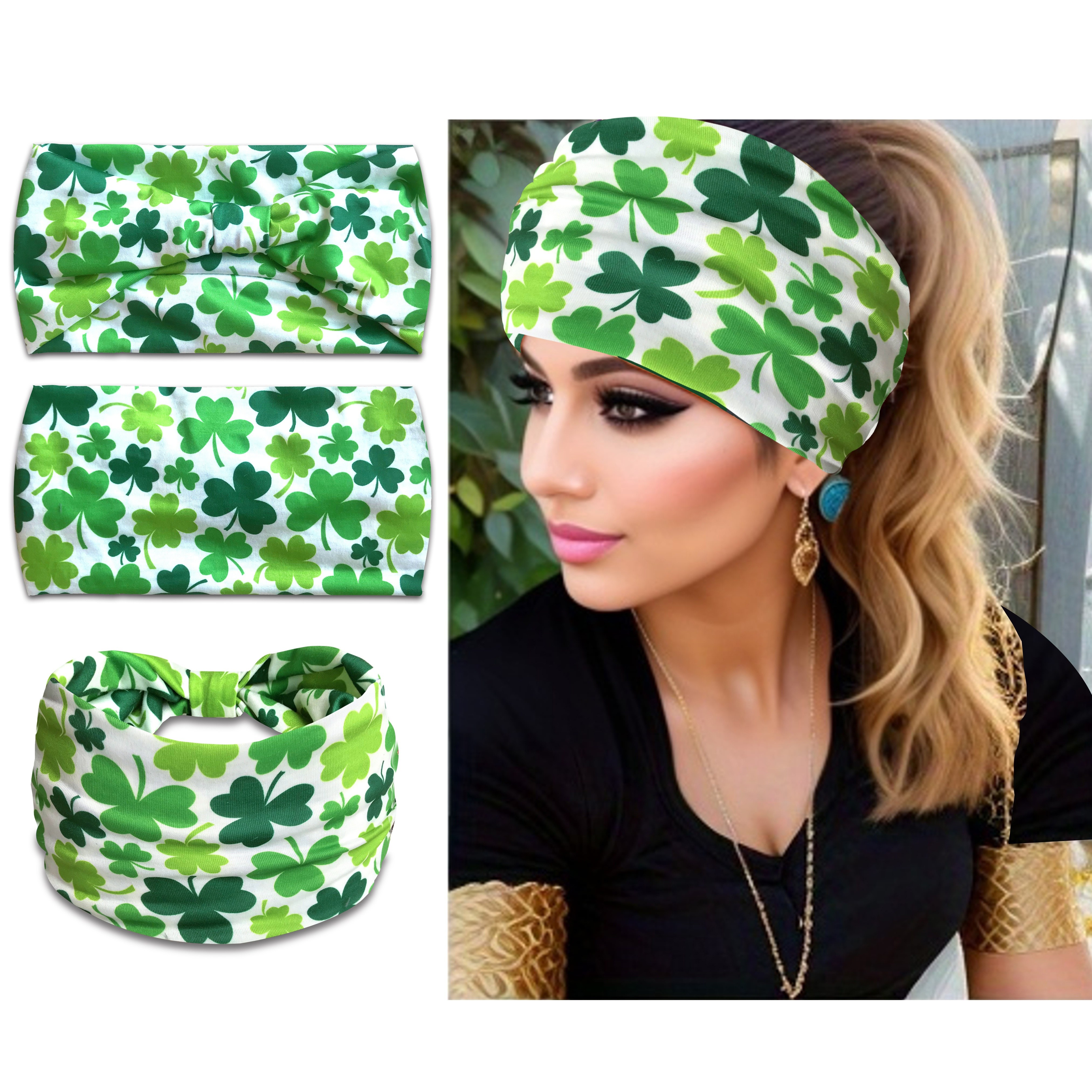 Bandana Headband Green - Temu