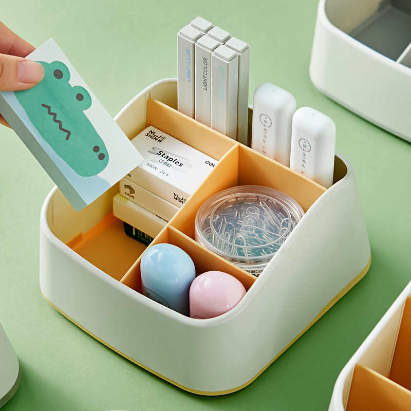 desktop storage box key remote control divided storage desk stationery miscellaneous cosmetics desk organizer box cosmetics storage box Product details 0